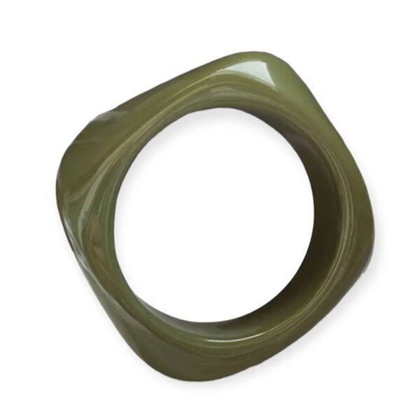 New Piper K Set Of 3 Chunky Marbleized Bangle Stack Bracelets NWT - Picture 5 of 5